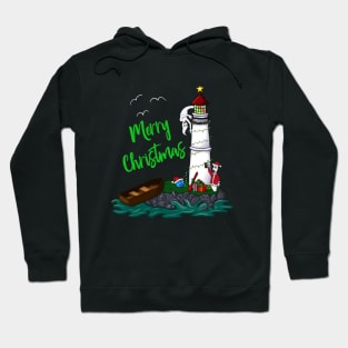 Bowling Christmas Lighthouse Hoodie